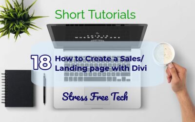 How to create a sales/landing page with Divi